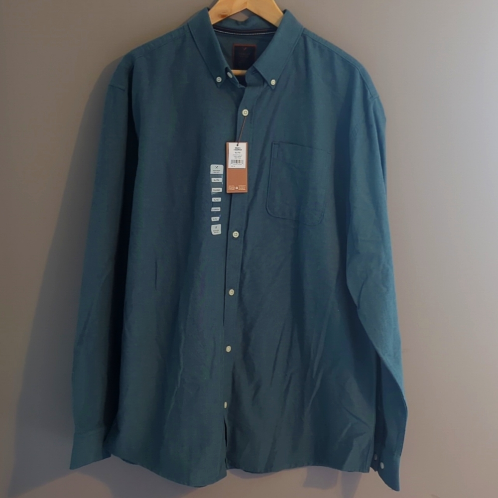 Mark's button down shirt.
